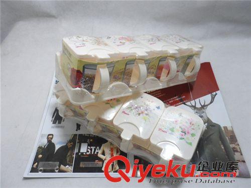 9.9廚房用品 9.9元店專批調(diào)味盒 4個小盒套裝+4個調(diào)味勺 超值超市zg貨源原始圖片3