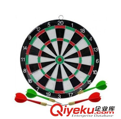 9.9玩具系列 29CM飛鏢盤(pán)批發(fā)家用健身雙面植絨無(wú)網(wǎng)飛鏢靶套裝飛鏢盤(pán)送4支飛鏢