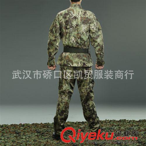 店鋪熱銷 廠價(jià)直銷 外貿(mào)外軍迷彩服 戶外運(yùn)動(dòng)服裝  ACU 特戰(zhàn)版蟒紋迷彩服原始圖片3