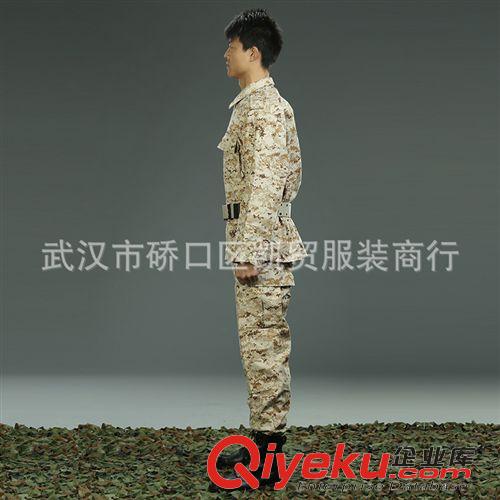 店鋪熱銷 廠價直銷外貿(mào)外軍迷彩服戶外服裝BDU沙漠?dāng)?shù)碼常規(guī)耐磨斜紋迷彩服原始圖片2