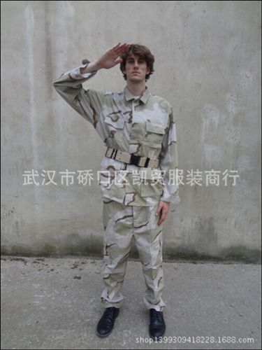 外軍迷彩服 廠價直銷外貿外軍迷彩服 戶外運動服裝 BDU三沙沙漠 jy迷彩服原始圖片2