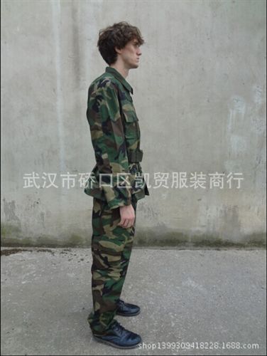 外軍迷彩服 廠價直銷戶外服裝外軍外貿BDU叢林迷彩服外軍迷彩服特戰服T/C6535原始圖片3