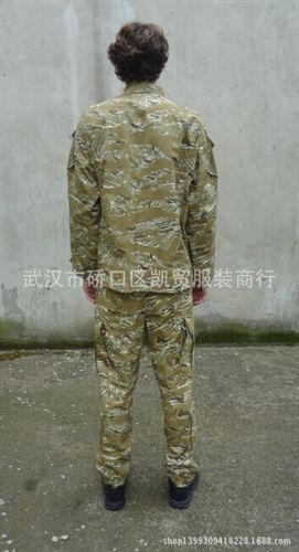 外軍迷彩服 廠價(jià)直銷外貿(mào)外軍迷彩服 戶外運(yùn)動(dòng)服裝 ACU CS 虎斑沙漠迷彩服原始圖片2