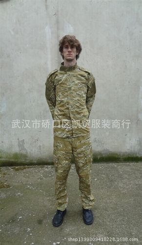 外軍迷彩服 廠價(jià)直銷外貿(mào)外軍迷彩服 戶外運(yùn)動(dòng)服裝 ACU CS 虎斑沙漠迷彩服原始圖片3