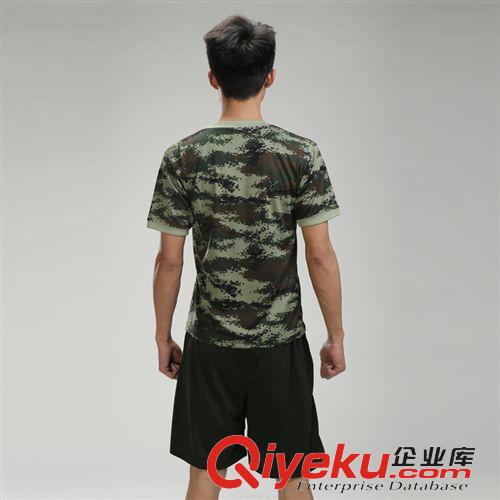 T恤 批發(fā)zp07新式消防迷彩體能訓練服軍訓服速干迷彩短袖T恤套裝夏原始圖片2