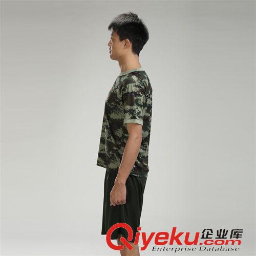 T恤 批發(fā)zp07新式消防迷彩體能訓練服軍訓服速干迷彩短袖T恤套裝夏原始圖片3