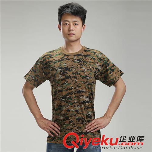 T恤 外軍外貿(mào)男士夏季新品戶外潮迷彩短袖T恤全棉 荒漠?dāng)?shù)碼服 批發(fā)原始圖片2