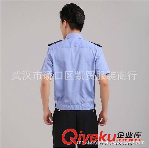 保安服 自產(chǎn)自銷 夏季暢銷款 夏執(zhí)勤月白短袖高質(zhì)棉保安服夏褲 量大從優(yōu)原始圖片2