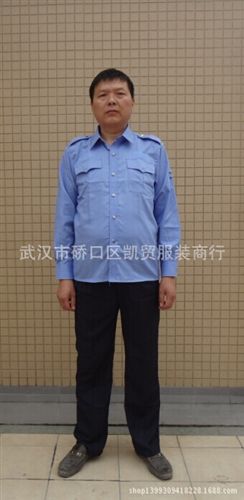 保安服 自產自銷 夏季暢銷款 夏執勤 月白短高質棉保安襯衫 量大從優