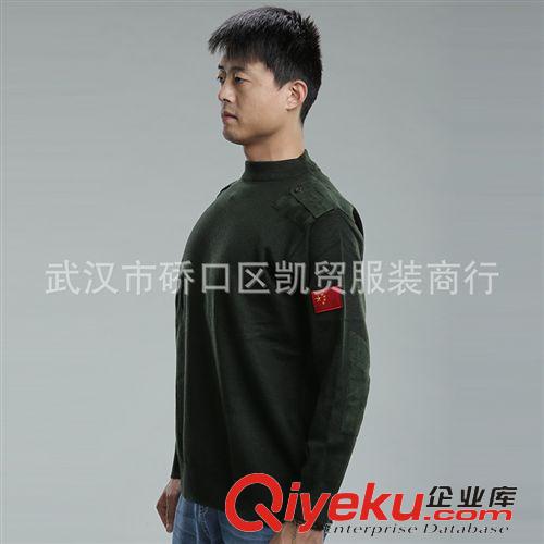 保暖系列 新品批發專用絲光羊毛衫春秋保暖軍迷男裝圓領羊毛衫一件代發原始圖片2
