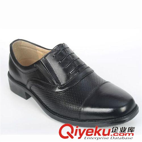 戶外鞋 07A校尉常服皮涼鞋 夏季商務日常休閑涼鞋 三接頭網眼洞洞鞋