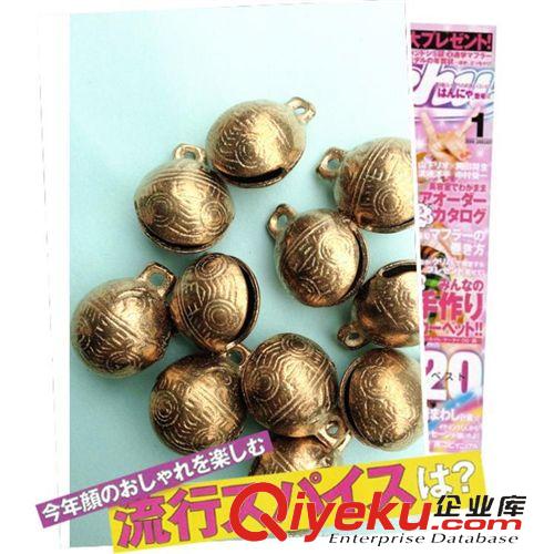  寵物飾品 寵物用品 現貨批發特色狗鈴鐺/寵物掛飾/古法虎頭紋銅鈴鐺 1.6CM