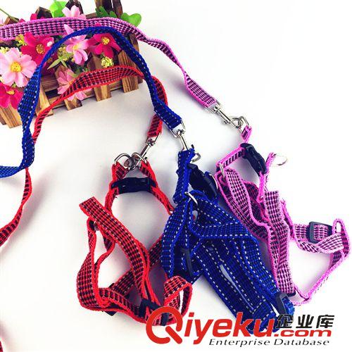 3月上新 狗狗嵌入兩條反光絲胸背帶 寵物牽引繩 小型犬牽引帶 寵物用品