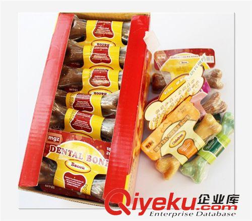 寵物零食 大號寵物磨牙骨19cm狗咬膠 亞禾潔齒骨 狗狗零食 175g原始圖片2