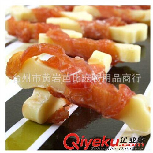 寵物零食 雞肉繞奶酪骨 狗狗零食 泰迪咬膠磨牙棒潔齒骨100g原始圖片3