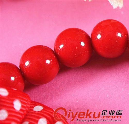 寵物項圈  頭飾  項鏈  珍珠草莓鈴鐺項圈 DIY珍珠項鏈 領(lǐng)結(jié)卡通鈴鐺 蝴蝶結(jié)項圈寵物用品原始圖片3