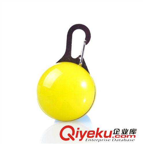 寵物項(xiàng)圈  頭飾  項(xiàng)鏈  新品 第2代圓形純色發(fā)光寵物吊墜 LED寵物發(fā)光吊墜 狗狗掛飾原始圖片3