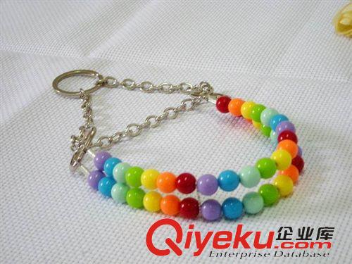 寵物項圈  頭飾  項鏈  小號寵物珍珠彩色項圈 雙排項圈彩色果凍珠貓狗拉風項圈可搭鏈子原始圖片3