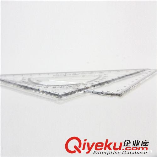尺子 20CM透明塑料三角尺套裝6420得力Deli辦公學生文具原始圖片3