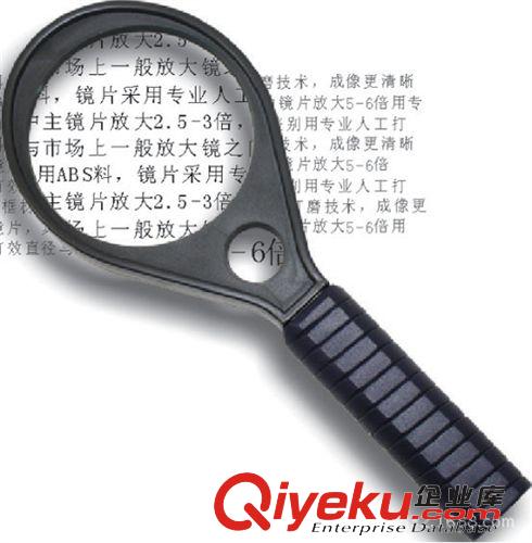 放大鏡 得力9091放大鏡 球拍造型(中號 直徑60mm) 3倍放大 輔助6倍放大原始圖片2