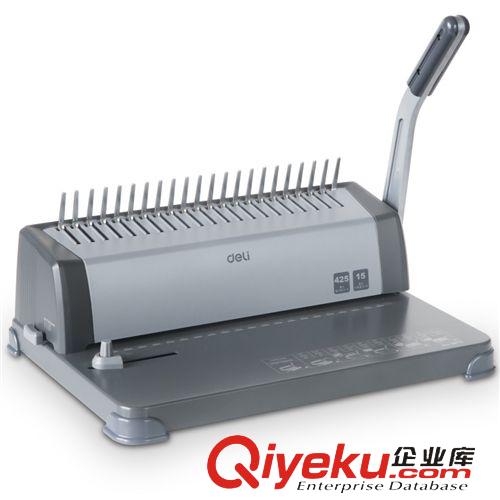 裝訂機 得力3872辦公裝訂機膠圈夾條兩用打孔裝訂機梳式裝訂機全國聯(lián)保原始圖片3
