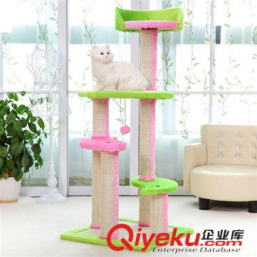 貓爬架區(qū) 廠家直銷 {ctr}劍麻大型貓爬架 貓咪跳臺(tái) 貓抓板 寵物玩具批發(fā)原始圖片2