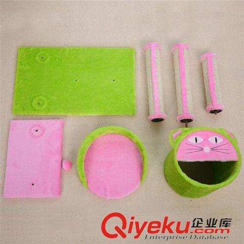 貓爬架區(qū) ELITE 美國伊麗 寵物貓咪窩 貓抓板貓爬架 小型爬樹 兩級跳臺原始圖片3