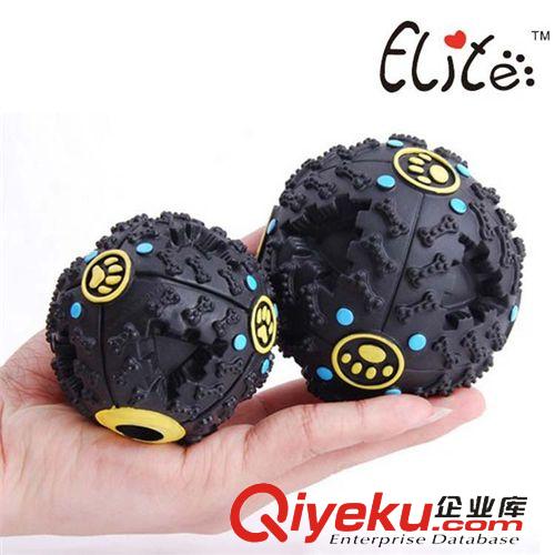 寵物玩具 PETSTAR tr硬膠寵物漏食球 發(fā)聲玩具互動益智 狗狗潔牙磨牙玩具原始圖片3