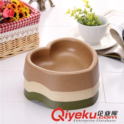 寵物日用 可降解植物纖維環(huán)保寵物碗 寵物食盆 狗碗 愛(ài)心三純色可選 5317原始圖片3