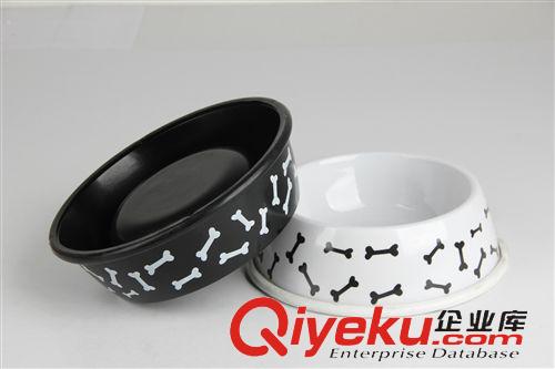 寵物日用 伊麗 可愛(ài)骨頭寵物貓碗 貓咪食盆 密胺單碗md無(wú)味 狗飯碗 5310原始圖片2
