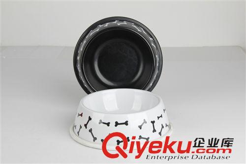 寵物日用 伊麗 可愛(ài)骨頭寵物貓碗 貓咪食盆 密胺單碗md無(wú)味 狗飯碗 5310原始圖片3