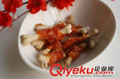 寵物零食 哈格超干燥超好吃 {jp}骨肉相連 雞肉纏韌性潔牙骨 65G約8支 7010原始圖片3