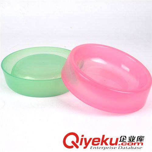 寵物食盆/飲水器 供應 新款寵物單碗 KLF糖果色塑料狗單碗 顏色隨機 廠家直銷