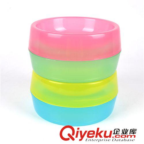 寵物食盆/飲水器 供應 新款寵物單碗 KLF糖果色塑料狗單碗 顏色隨機 廠家直銷