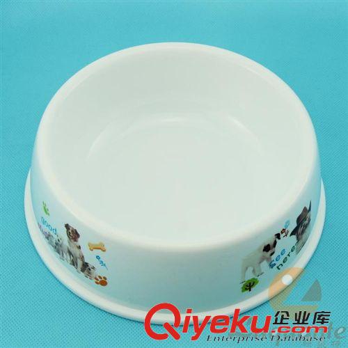 寵物食具 現(xiàn)貨供應(yīng)寵物食具 寵物用品 白色貼花寵物碗 環(huán)保料狗碗