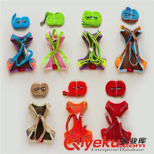 寵物牽引帶 廠家直批寵物套裝寵物時(shí)尚服裝牽引繩泰迪狗背心狗狗胸背衣胸背帶原始圖片3