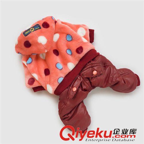 寵物衣服秋冬裝 2015新款秋冬寵物服飾幼犬小型犬服裝 四腳比熊泰迪衣服 彩點(diǎn)絨衣原始圖片2