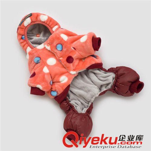 寵物衣服秋冬裝 2015新款秋冬寵物服飾幼犬小型犬服裝 四腳比熊泰迪衣服 彩點(diǎn)絨衣原始圖片3