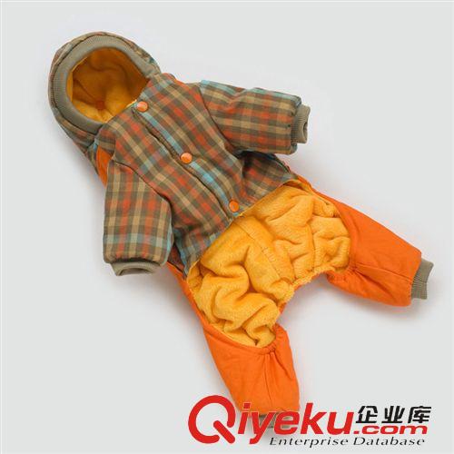 寵物衣服秋冬裝 吉娃娃泰迪小型犬幼犬四腳帶帽保暖冬裝 寵物衣服狗狗服裝 吉米熊原始圖片3