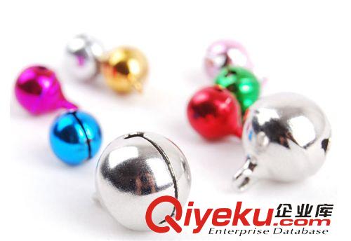 2013.12 彩色一字真空電鍍鈴鐺1.2cm 寵物飾品貓咪小狗鈴鐺 圓形銅鈴鐺原始圖片2