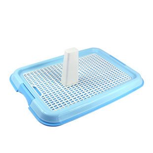 寵物日用品 大號(hào)帶網(wǎng)格廁所 寵物廁所 網(wǎng)格狗廁所 顏色隨機(jī) 狗廁所原始圖片2