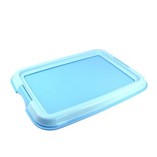 寵物日用品 大號(hào)帶網(wǎng)格廁所 寵物廁所 網(wǎng)格狗廁所 顏色隨機(jī) 狗廁所原始圖片3