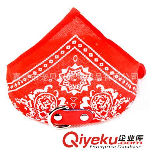 寵物項圈 廠家批發 tj優質PU寵物三角巾 寵物狗狗圍巾圍脖1.5cm原始圖片2