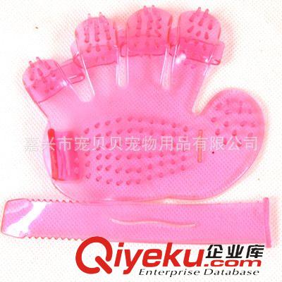 寵物玩具 廠家批發寵物用品狗狗五指塑膠軟水晶am洗澡手掌刷新型美容狗梳原始圖片2