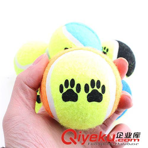 皮皮淘-寵物玩具 寵物用品 現(xiàn)貨批發(fā) 腳印橡膠寵物網(wǎng)球 沒彈力的狗狗網(wǎng)球 拋擲玩耍原始圖片3