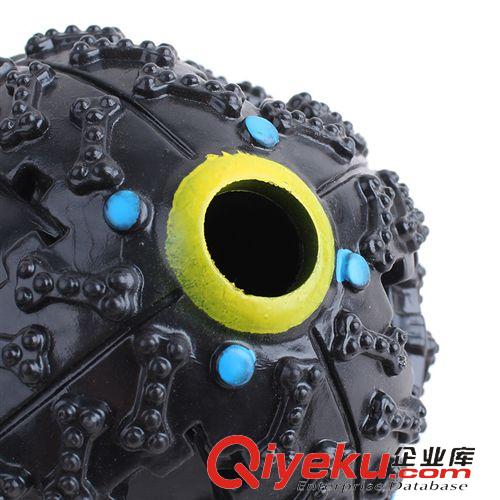 皮皮淘-寵物玩具 現貨批發寵物用品 寵物發聲漏食球 黑色怪叫怪聲  小號原始圖片3