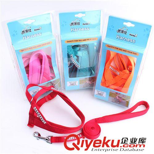 金熊貓牽引系列 現(xiàn)貨批發(fā) 金熊貓素色尼龍一體繩(優(yōu)質(zhì)寵物P鏈) 多色