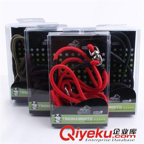金熊貓牽引系列 現(xiàn)貨批發(fā)高品質(zhì) 金熊貓彩虹鏈頸鏈七彩寵物牽引繩 3款大小