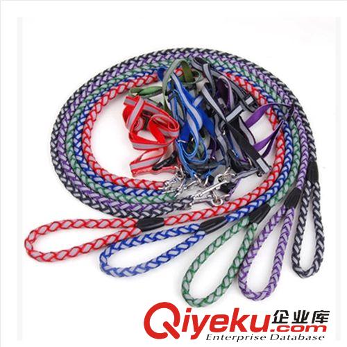 皮皮淘牽引系列 寵物滌綸反光編織狗鏈子牽引繩胸背帶 牽引帶 寵物用品批發(fā) 1.0原始圖片3