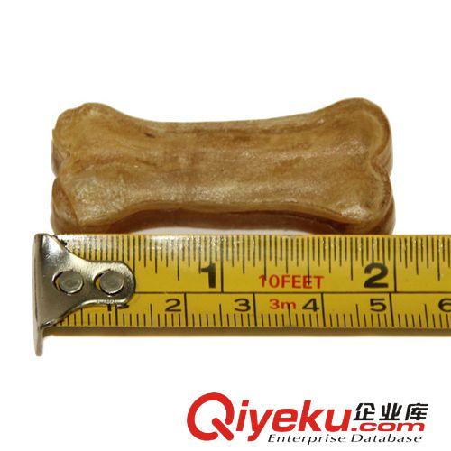 皮皮淘-寵物零食系列 妙寵批發 皮皮淘品牌2寸寵物本色牛皮壓骨 磨牙小狗咬膠 10支裝